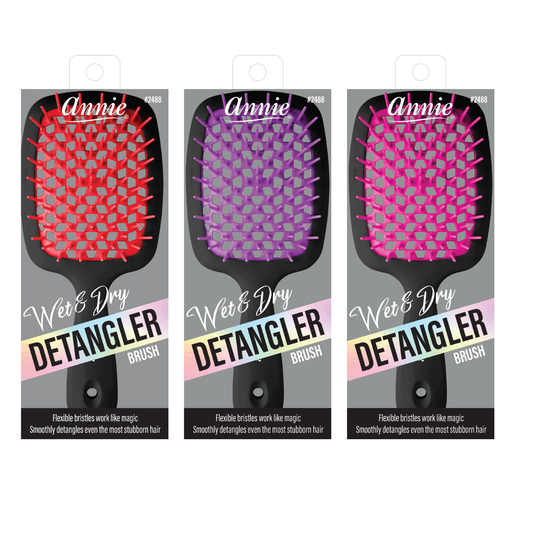 Annie Wet & Dry Detangling Hair Brush Black