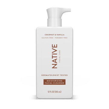 Native Moisturizing Facial Cleanser, Coconut & Vanilla, 12oz