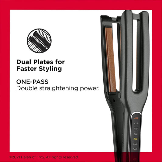 Revlon Double Straight Copper Ceramic Dual Plate