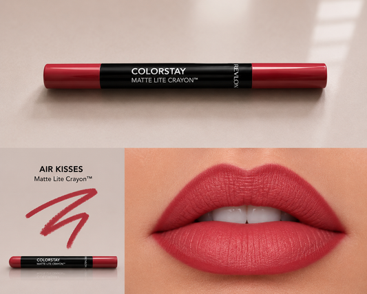 Revlon ColorStay Matte Lite Crayon Lipstick - Air Kisses