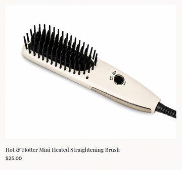 Hot & Hotter Mini Heated Straightening Brush