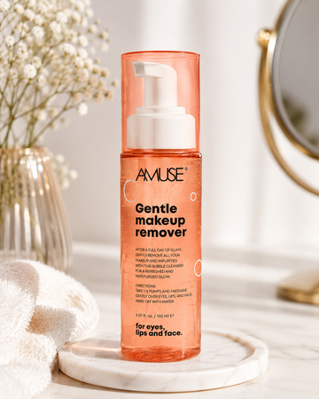 AMUSE Gentle Makeup Remover – Bubble Cleanser for Eyes, Lips & Face