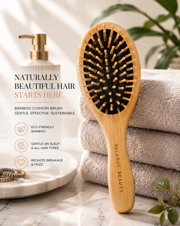 Relaxus Beauty Organic Bamboo Hair Brush