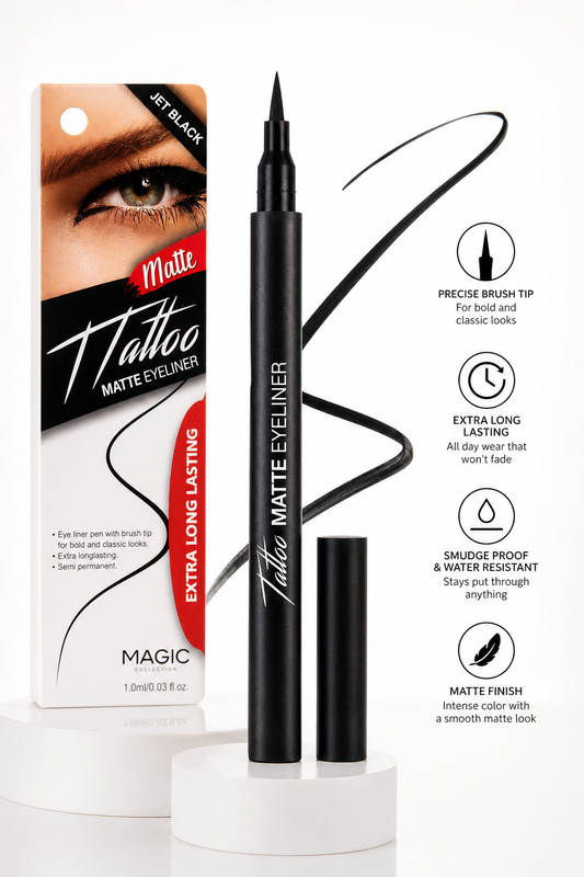 Magic Collection Tattoo Matte Eyeliner – Jet Black