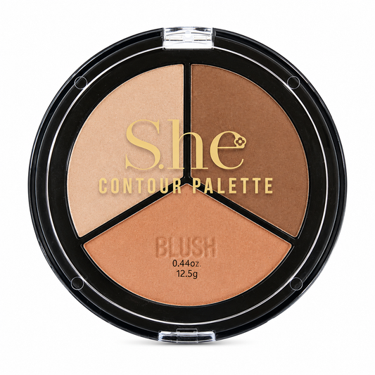 S.HE Contour Palette – Bronzer, Highlighter & Blush