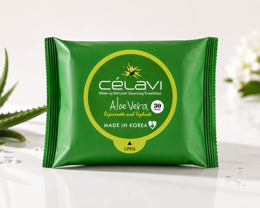 Célavi Aloe Vera Make-up Remover Cleansing Towelettes
