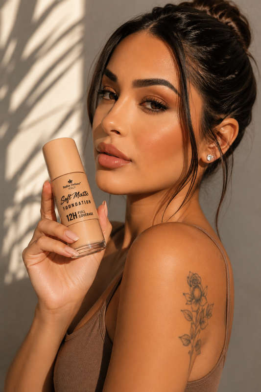Italia Deluxe Soft Matte Foundation – 12H Full Coverage