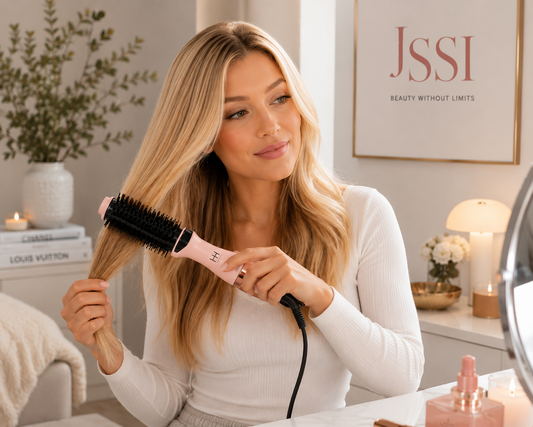 Hot & Hotter Multi-Functional Hair Dryer Brush – 4-in-1 Pressing Comb, Dryer, Curler & Styling Brush
