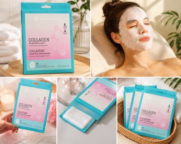Relaxus Beauty Collagen Pre-Moistened Face Mask – 3 Pack