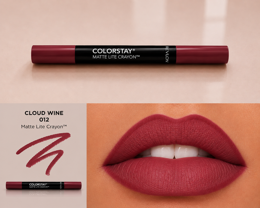 Revlon ColorStay Matte Lite Crayon Lipstick - Cloud Wine