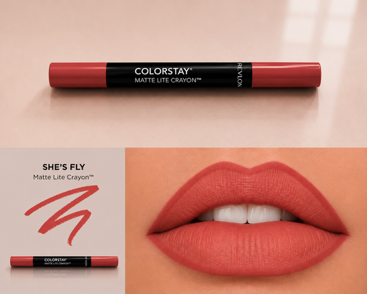 Revlon ColorStay Matte Lite Crayon Lipstick - She's Fly