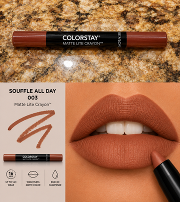 Revlon ColorStay Matte Lite Crayon Lipstick - Soufflé All Day