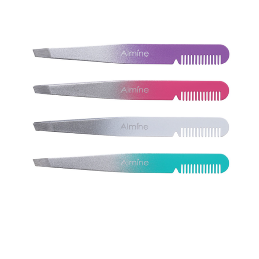Almine 2 in 1 Dual Ended Comb & Tweezer