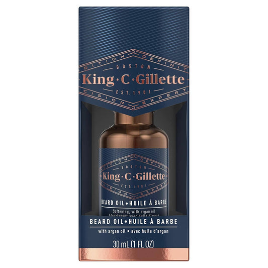 King C. Gillette Beard Oil with Argan Oil, 1oz